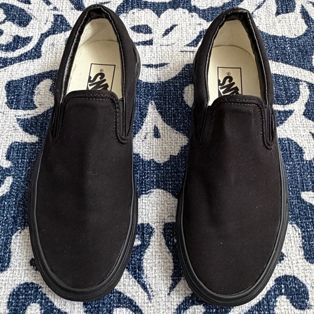 Vans Black Slip-On Sneakers